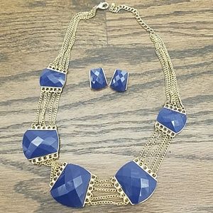 Necklace with matching earrings